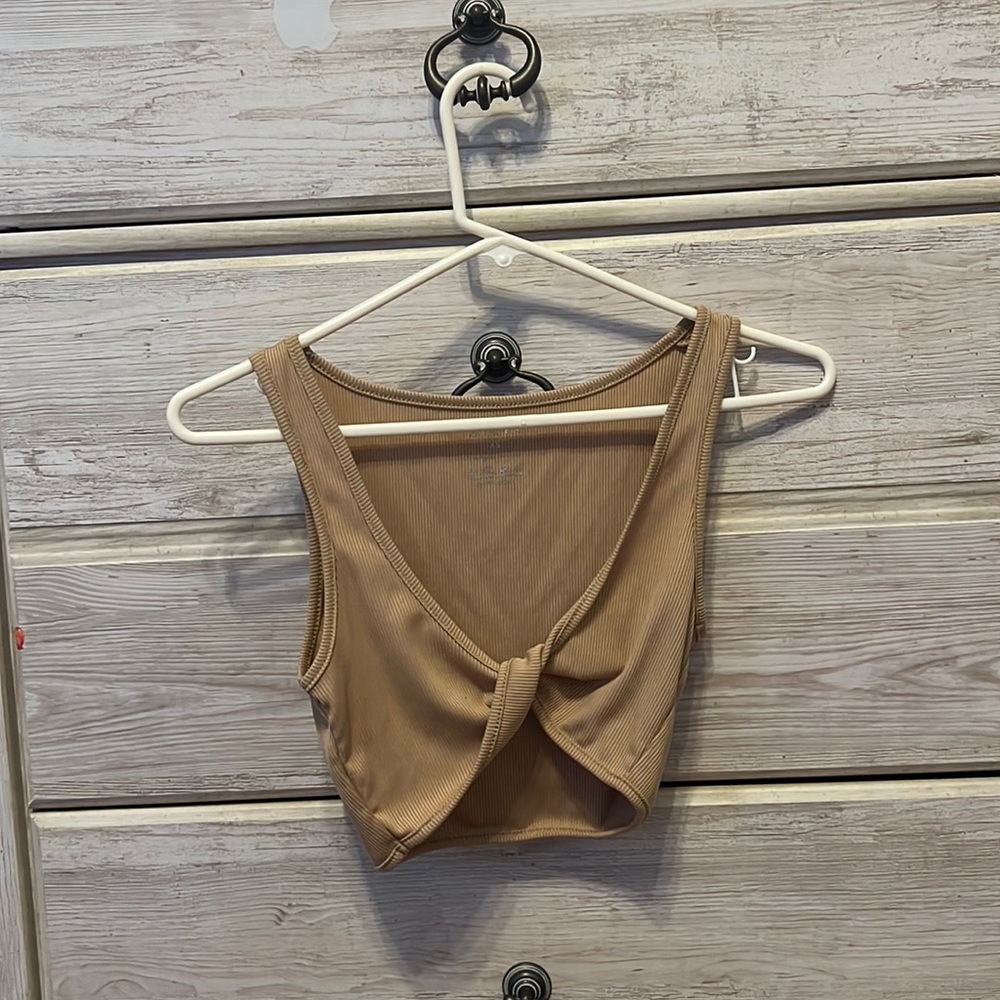 Crossed crop top